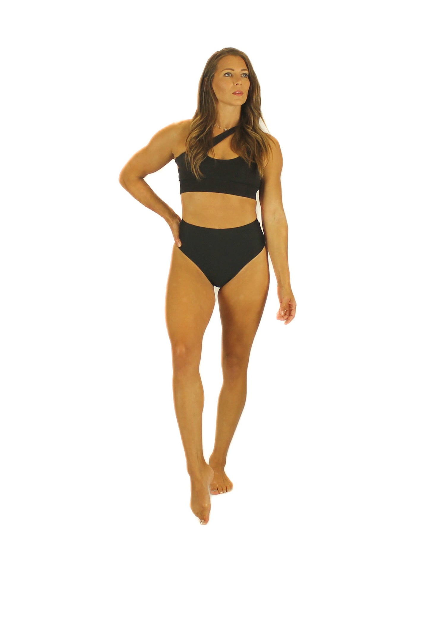 Aurora 2.0 One Shoulder Crop Bra