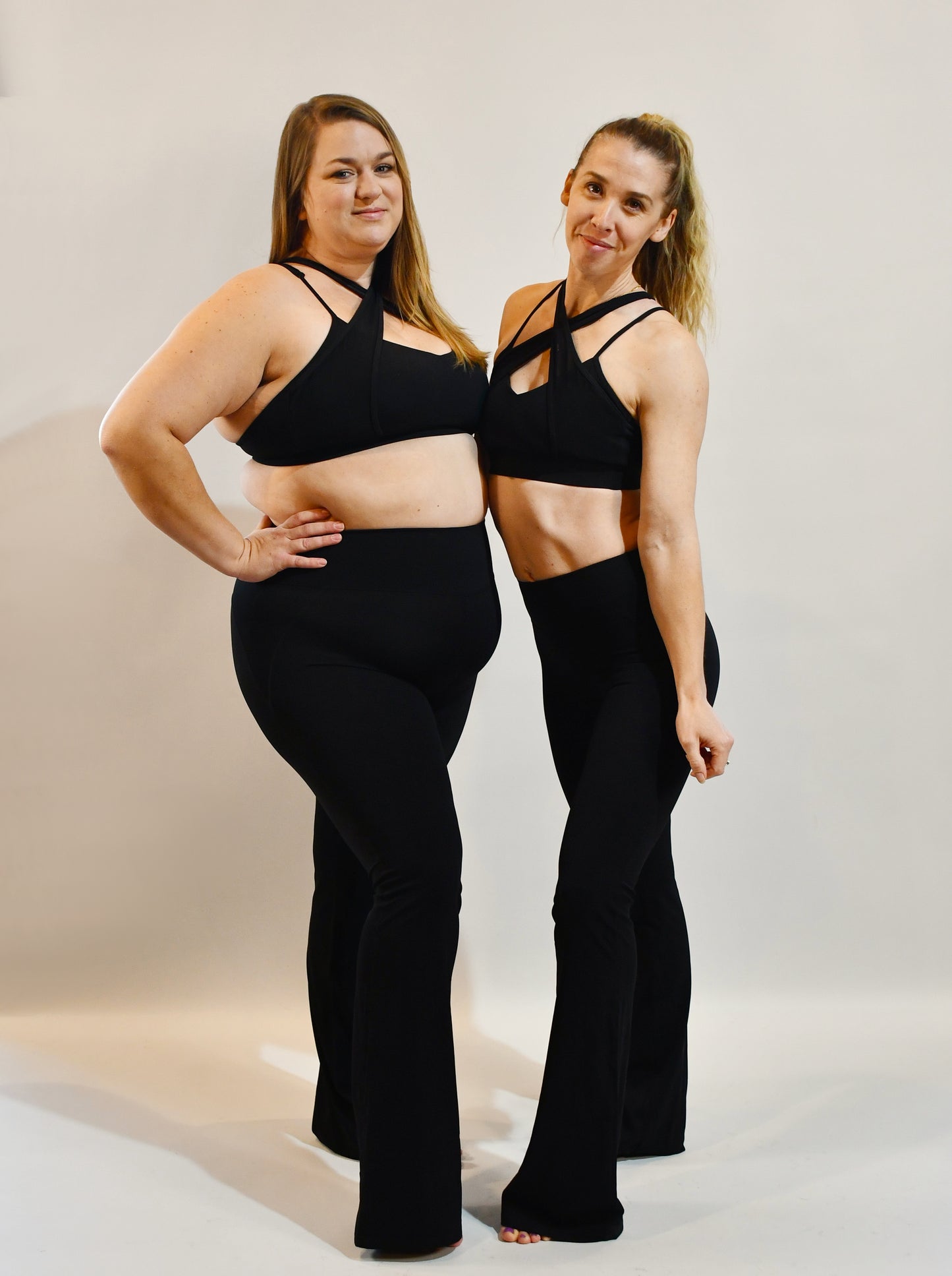 High Waisted Flared Leggings