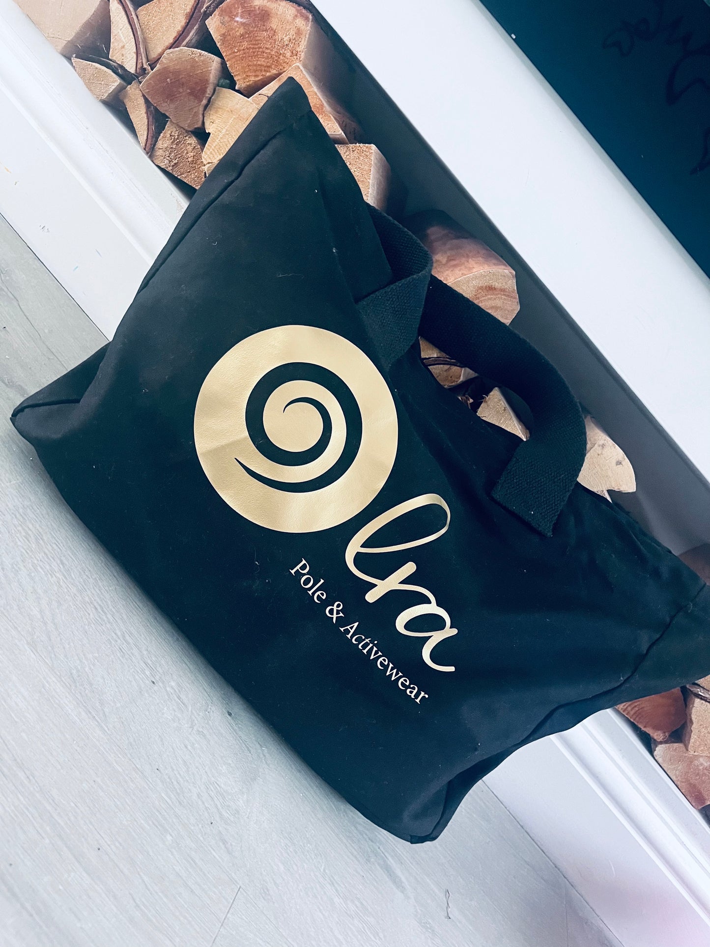 Limited Edition Gold & Black Canvas Tote