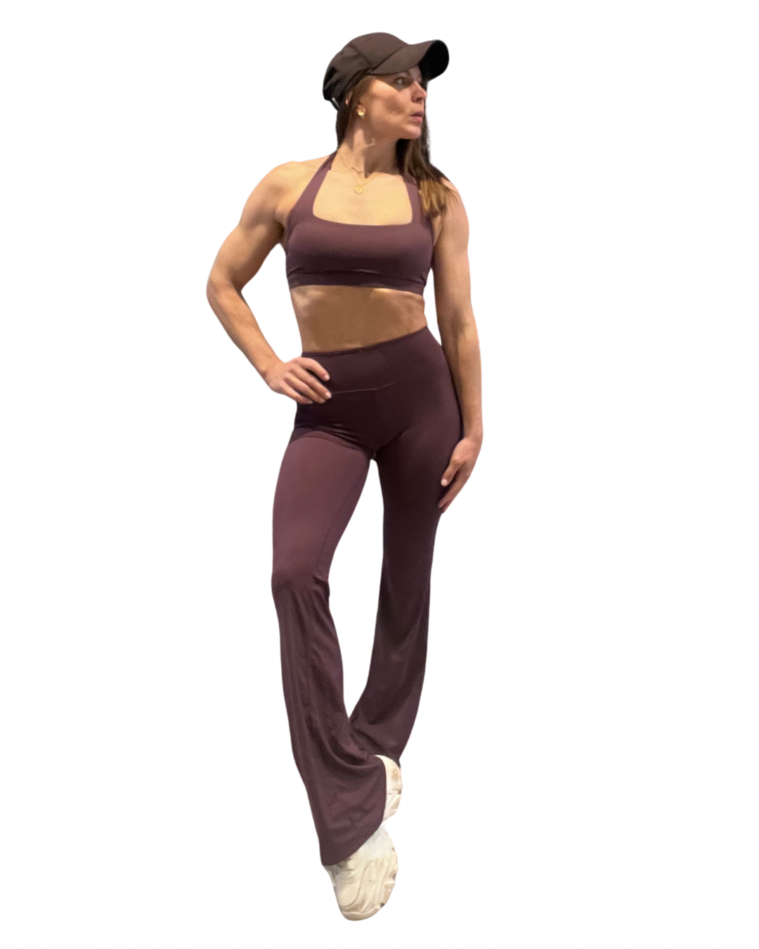 High Waisted Flared Leggings