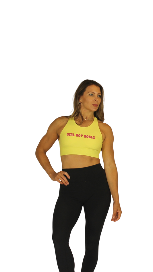Girl Got Goals Crop Bra