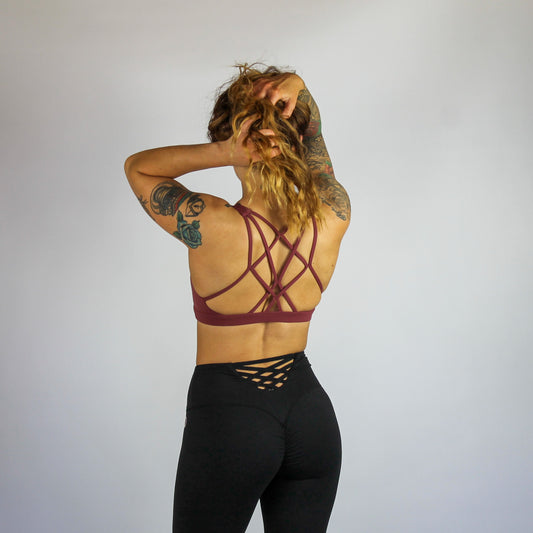 Signature Sports Bra D Rose / Petrol / Pink Bodhi